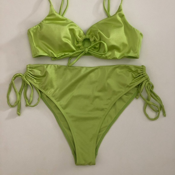 Kendall + Kylie Shine Bikini Set Sz S - Picture 5 of 8